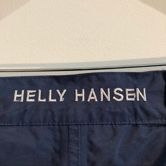 HELLY HANSEN Sz L Helly-Tech  Velcro Ankle Pockets Elastic Waist Belt Ski Pants - Picture 8 of 12